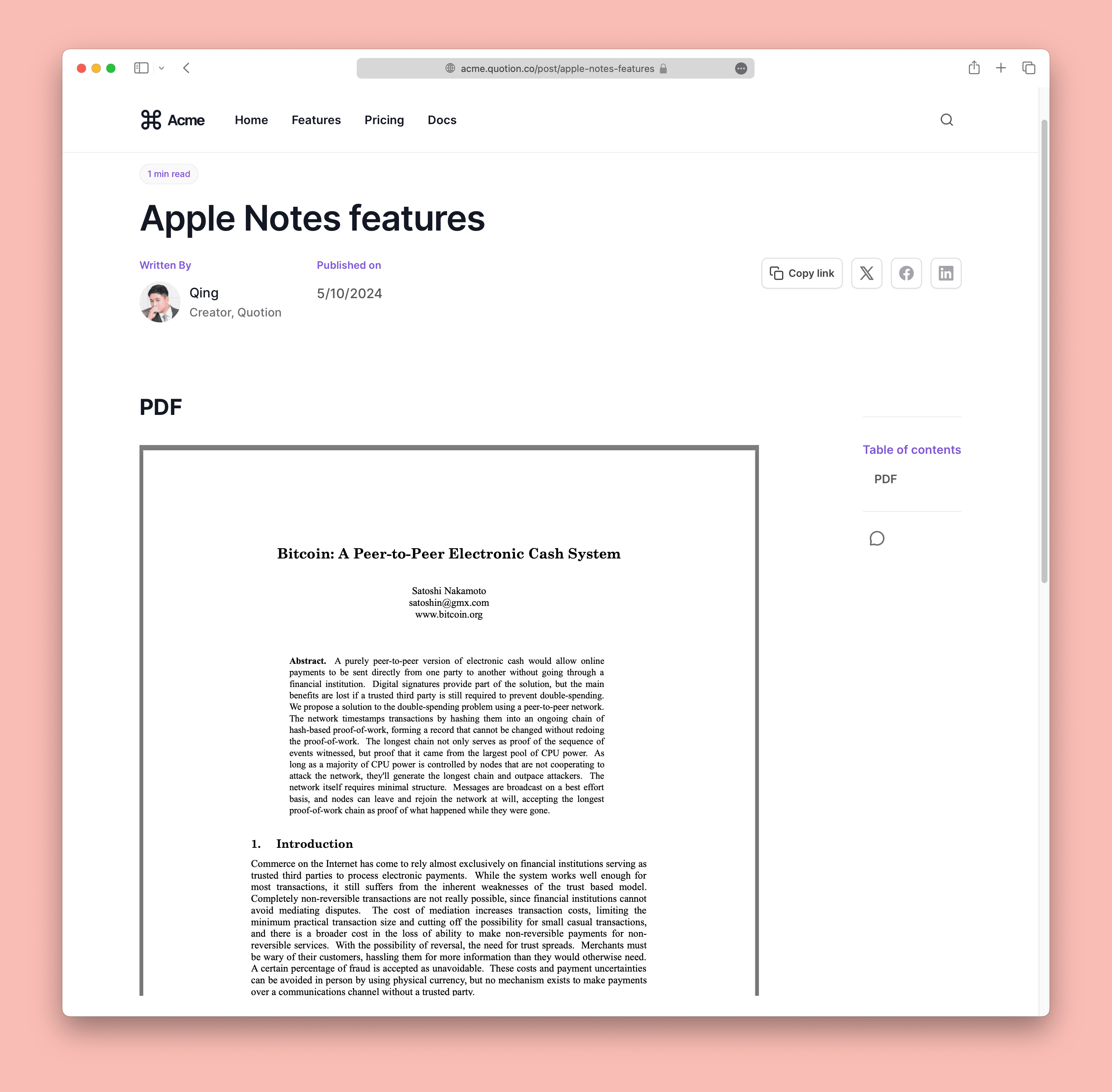 Inline PDF example