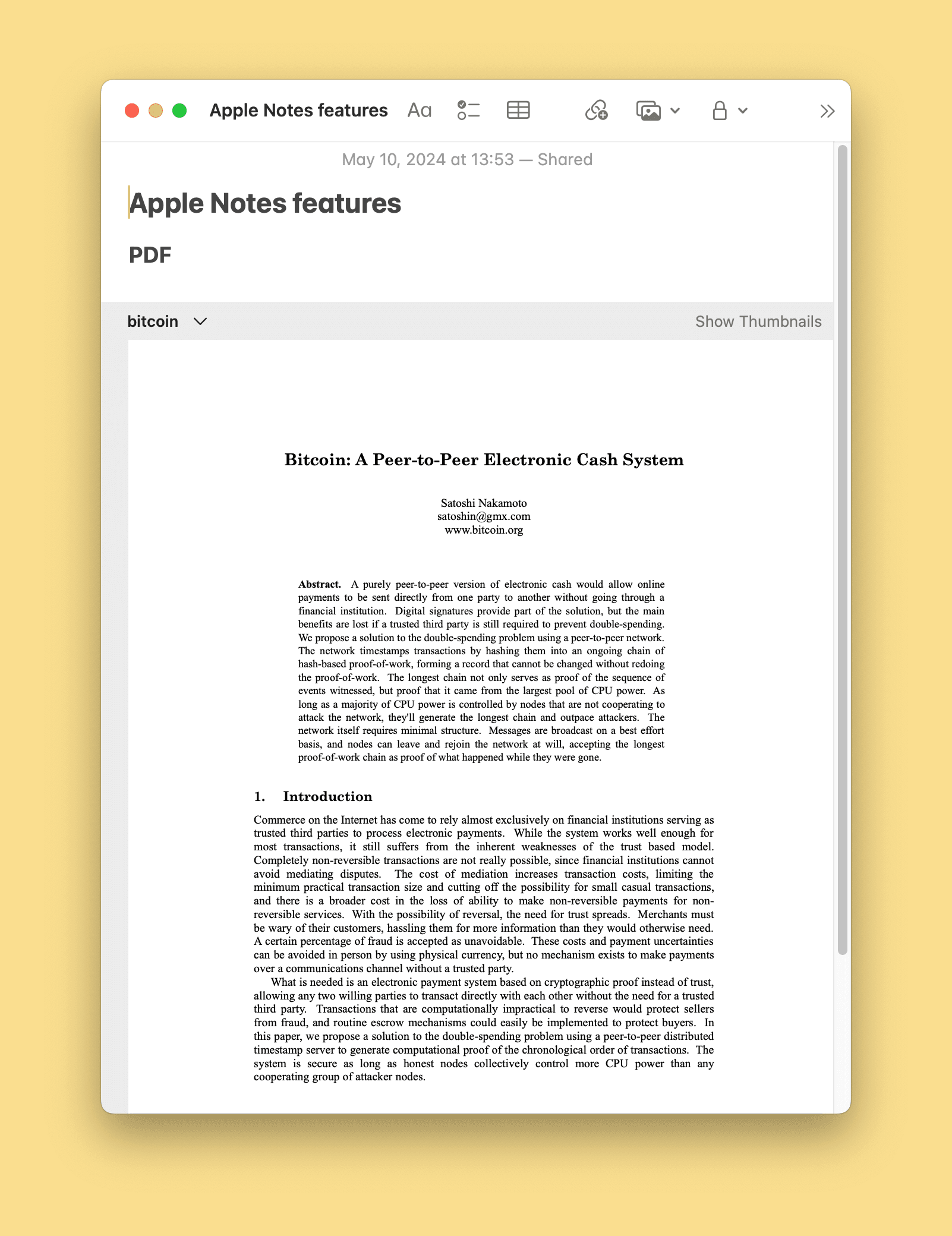 PDF note example